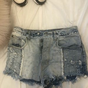 Carmar denim jean shorts
